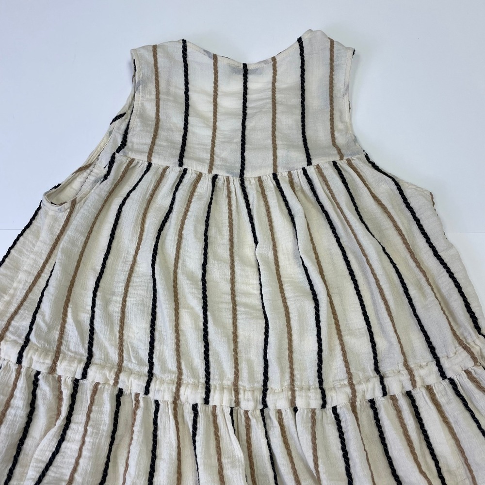 Three Graces London Striped Cotton Midi Dress 10 Beach Resortwear EuroSummer - Picture 10 of 16